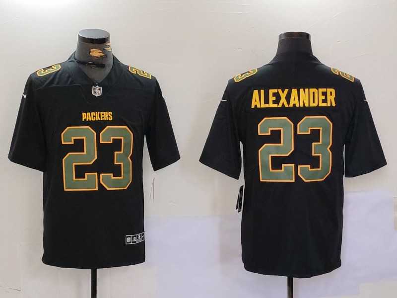 Mens Green Bay Packers #23 Jaire Alexander Limited Black Fashion Vapor Jersey Dzhi